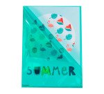 Chemise coin plastique Exacompta Premium A4 polypropylène 12/100e transparente couleurs assorties - Paquet de 10