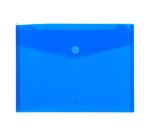 Pochette de rangement à scratch Exacompta 24 x 31,5 cm Bleu - Paquet de 5