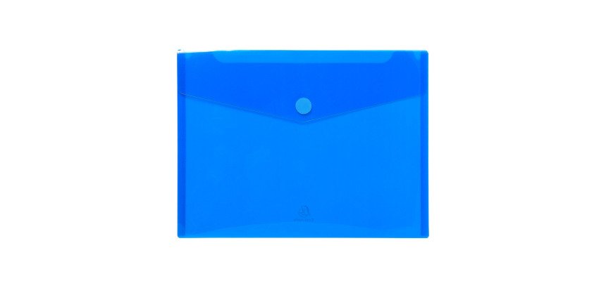 Pochette de rangement à scratch Exacompta 24 x 31,5 cm Bleu - Paquet de 5