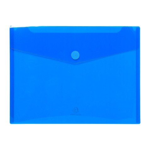 Pochette de rangement à scratch Exacompta 24 x 31,5 cm Bleu - Paquet de 5