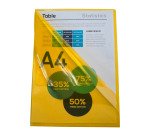 Chemise coin plastique Exacompta  A4 PVC 13/100e transparente - Paquet de 10