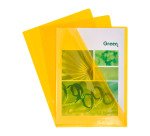 Chemise coin plastique Exacompta  A4 PVC 13/100e transparente - Paquet de 10