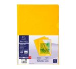 Chemise coin plastique Exacompta  A4 PVC 13/100e transparente - Paquet de 10