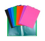 Protège-documents Opak Exacompta polypropylène 5/10E A4 80 pochettes - 160 vues couleurs assorties