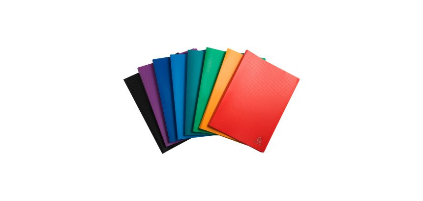 Protège-documents Opak Exacompta polypropylène A4 40 pochettes - 80 vues coloris assortis