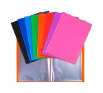 Protège-documents Opak Exacompta polypropylène 5/10E A4 100 pochettes - 200 vues couleurs assorties
