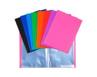<protective documents Opak Exacompta polypropylene 5/10th A4 20 pockets - 40 assorted colored views>