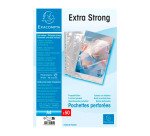 Pochettes perforées Exacompta A4 polypropylène recyclé lisse 9/100e - Boite de 50