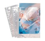 Pochettes perforées Exacompta A4 polypropylène recyclé lisse 9/100e - Boite de 50