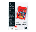 Pochettes perforées Exacompta Premium A4+ polypropylène lisse 24/100e - Boite de 10