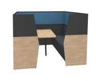 Acoustic alcove - Silencia 6-seater confidentiality booth L 210 x H 150 x D 170 cm with table