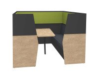 Alkoof akoestisch Silencia 6 plaatsen L 210 x H 150 x D 170 cm met tafel