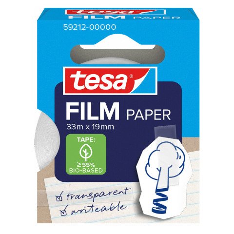 Cinta adhesiva de papel Tesafilm paper 33m x19 mm