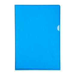Chemise coin plastique Exacompta A4 polypropylène 13/100e transparente - Paquet de 100