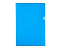 Chemise coin plastique Exacompta A4 polypropylène 13/100e - Paquet de 100