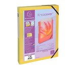 Chemise box plastique personnalisable Exacompta KREACOVER - dos de 4 cm couleurs assorties pastel