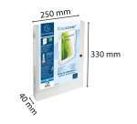 Chemise box translucide plastique personnalisable Exacompta Kreacover dos 4 cm