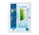 Chemise box translucide plastique personnalisable Exacompta Kreacover dos 4 cm