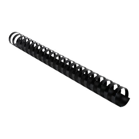 Baguette reliure anneaux plastique Exacompta 25 mm noir - Boite de 50