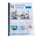 Baguette reliure anneaux plastique Exacompta 25 mm noir - Boite de 50