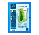 Chemise box translucide plastique personnalisable Exacompta Kreacover dos 4 cm