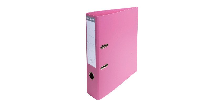 Plastic-coated lever arch file Exacompta A4 - Spine 7 cm pastel colors