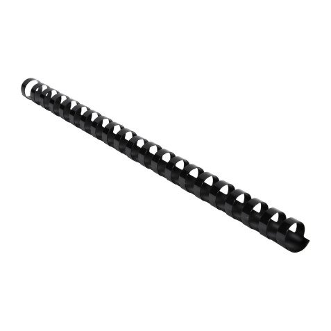Baguette reliure anneaux plastique Exacompta 16 mm noir - Boite de 100