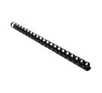 Baguette reliure anneaux plastique Exacompta 16 mm noir - Boite de 100