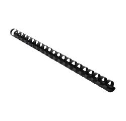 Baguette reliure anneaux plastique Exacompta 16 mm noir - Boite de 100