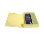 Chemise box plastique Exacompta Chromaline 25 x 33 cm dos 6 cm couleurs assorties pastel