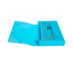 Chemise box plastique Exacompta Chromaline 25 x 33 cm dos 6 cm coloris assortis pastel