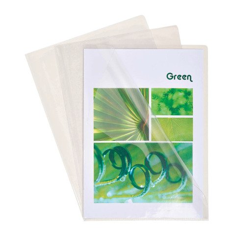 Plastic corner sleeve Exacompta A4 polypropylene 13/100 transparent - Pack of 100