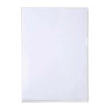 Chemise coin plastique Exacompta A4 polypropylène 13/100e transparente - Paquet de 100
