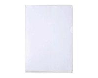 Chemise coin plastique Exacompta A4 polypropylène 13/100e transparente - Paquet de 100