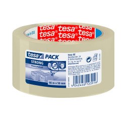 Ruban adhésif d'emballage polypropylène, extra-résistant, 45 µ, Tesa, transparent
