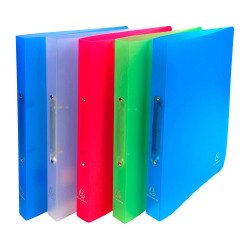 Classeur 2 anneaux plastifié Exacompta Chromaline A4 - Dos 2 cm couleurs assorties