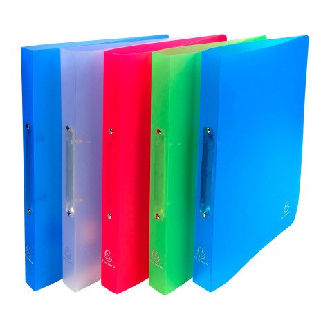 Classeur 2 anneaux plastifié Exacompta Chromaline A4 - Dos 2 cm couleurs assorties