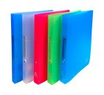 Classeur 2 anneaux plastifié Exacompta Chromaline A4 - Dos 2 cm coloris assortis