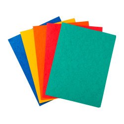 Chemise dossier 3 rabats Exacompta 24 x 32 cm couleurs assorties