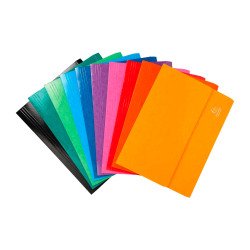 Chemise pochette Iderama à soufflet carte Exacompta 24 x 32 cm couleurs assorties