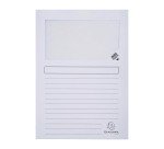 Chemise coin papier avec fenêtre Forever Exacompta couleurs assorties vif - Paquet de 25