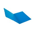 Chemises à élastiques sans rabats carte lustrée 400 g Exacompta 24 x 32 cm - Bleu