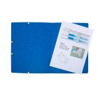 Chemises à élastiques sans rabats carte lustrée 400 g Exacompta 24 x 32 cm - Bleu
