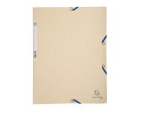 Chemise à élastique 3 rabats carton Exacompta Aquarel  24 x 32 dos 3 cm