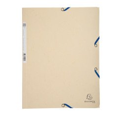 Chemise à élastique 3 rabats carton Exacompta Aquarel  24 x 32 dos 3 cm