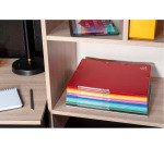 Chemise à élastique 3 rabats carte lustrée Exacompta 24 x 32 cm dos 2 cm coloris assortis