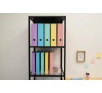 Classeur 4 anneaux cartonné Exacompta Aquarel A4 - Dos 4 cm coloris assortis