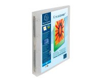Binder 4 rings plasticized Exacompta KREACOVER® Chromaline customizable A4+ Maxi - Spine 4 cm