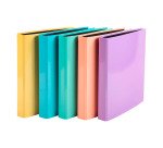 Classeur 4 anneaux cartonné Exacompta Aquarel A4 - Dos 4 cm coloris assortis