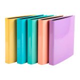 Classeur 4 anneaux cartonné Exacompta Aquarel A4 - Dos 4 cm couleurs assorties